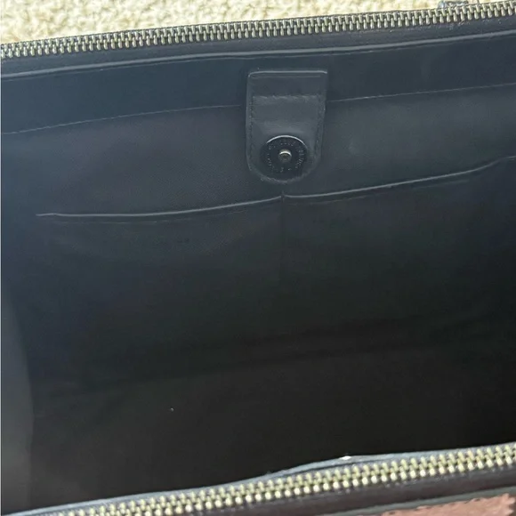 Coach Snake Print Satchel - Three Compartments EUC - Picture 8 of 16